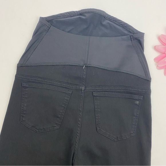 Madewell Maternity Over The Belly Skinny Jeans: Lunar Black Wash - Tencel Denim - Picture 8 of 11